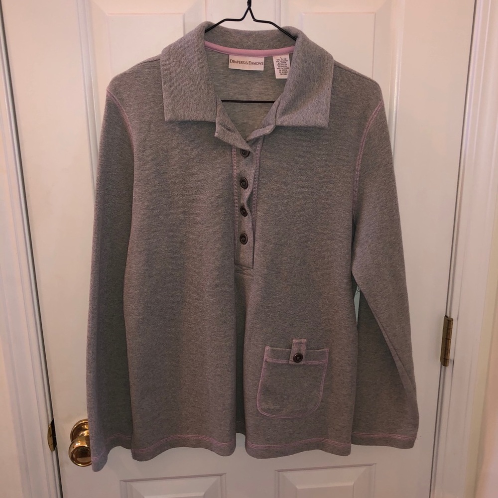 Drapers & Damons Women’s Half Button Blouse